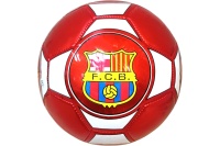 Мяч футбольный "F.C.B", клубный, 3-слоя  PVC 2.3, 340 гр, машинная сшивка (красный) E43178-1