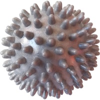 Мяч массажный (серый металик) твердый ПВХ 7,5 см. E36800-12