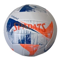 Мяч волейбольный (бело/сине/оранжевый), PU 2.7, 300 гр, машинная сшивка E39982