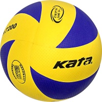 Мяч волейбольный "Kata", PU 2.5, 280 гр, клееный, бут.кам, C33283