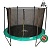 Батут DFC JUMP 8ft складной, сетка, чехол, green (244см)